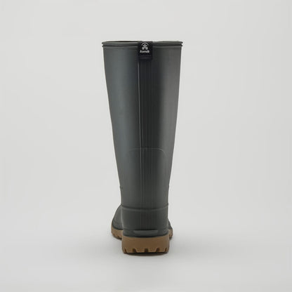 Khaki : Michael Men's Rain Boots - Back View
