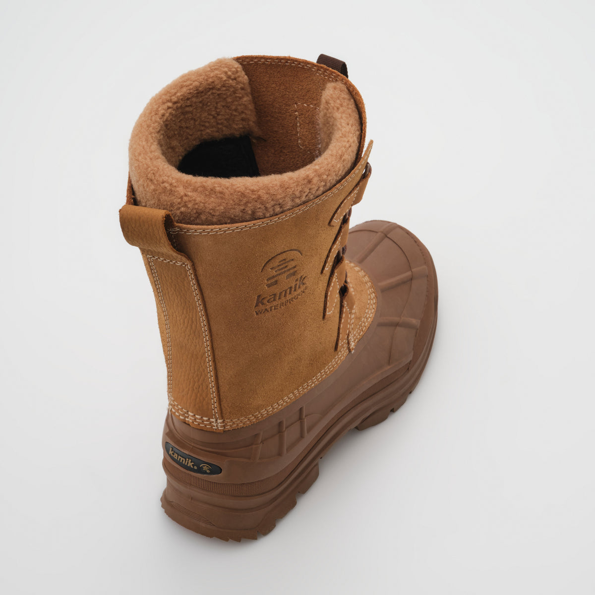 Tan-Brown : Alborg Women's Winter Boots - Three-Quarter Top View