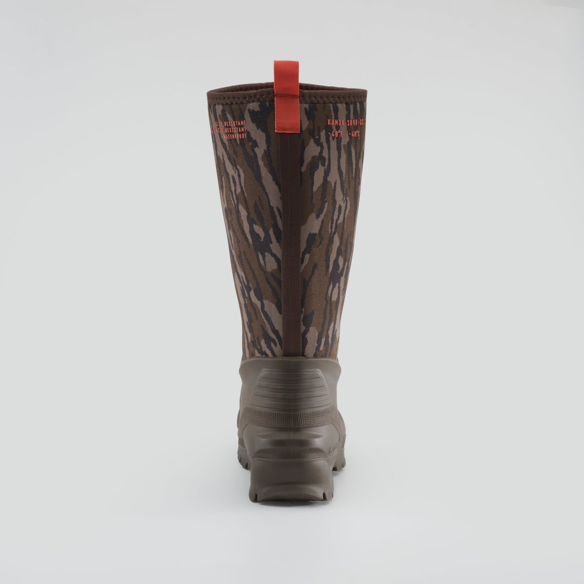 Mossy Oak Bottomland : Field Day Camo Men's Work Boots - Back View