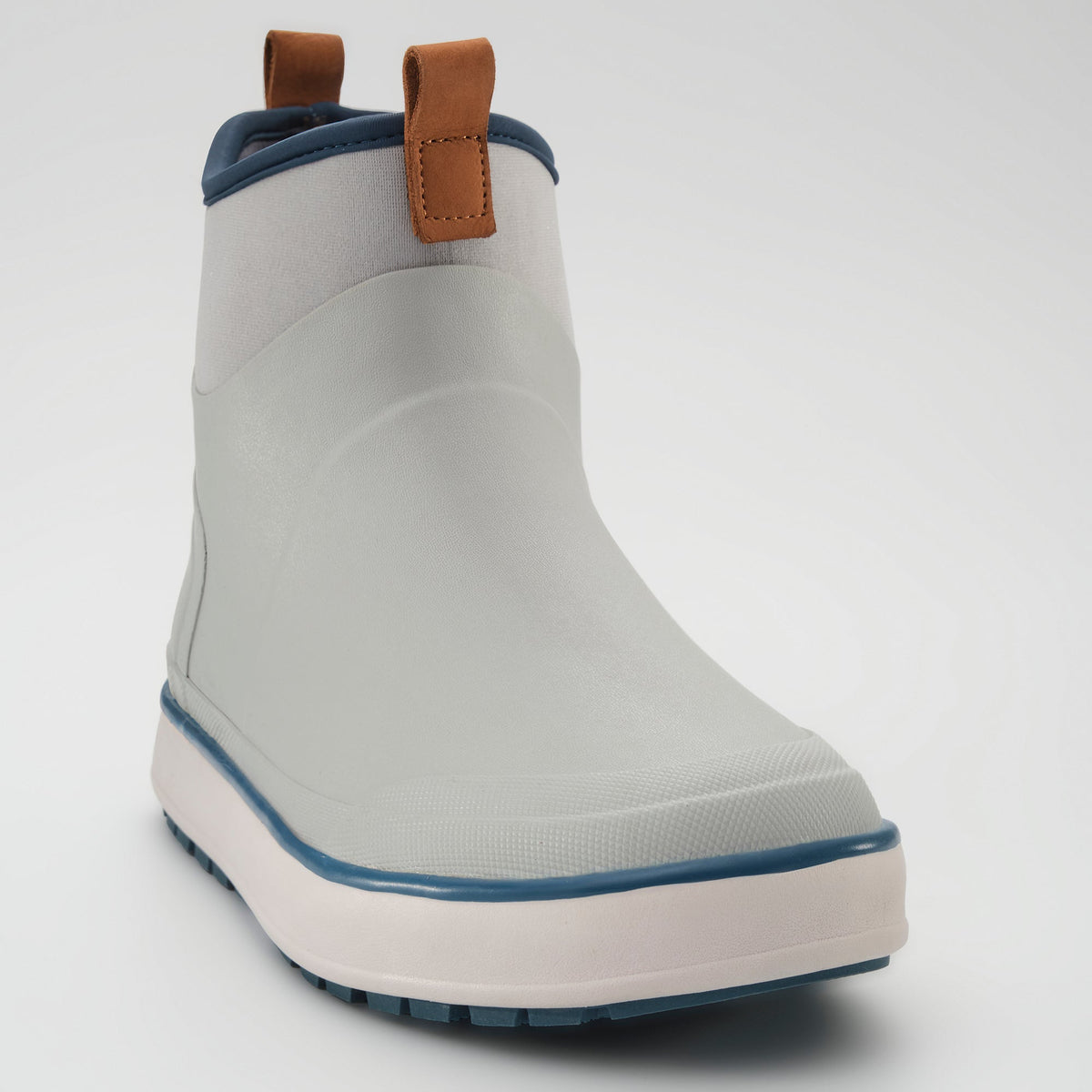 Light Gray : Lowtide Men's Rain Boots - Three-Quarter Front View