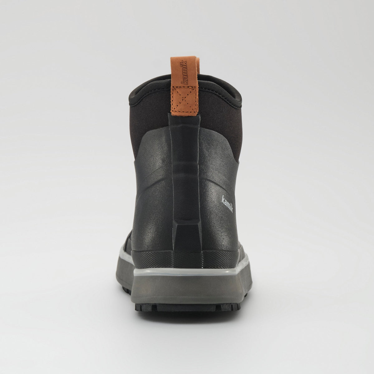 Black : Lowtide Men's Rain Boots - Back View