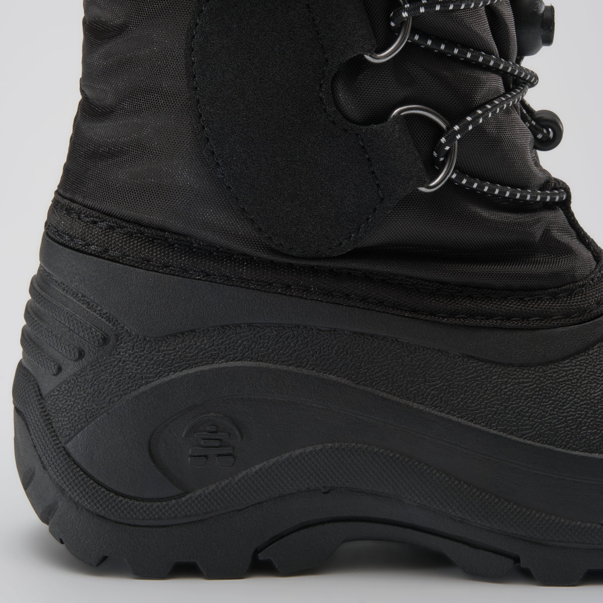Black : Northpole Kids Winter Boots - Close-up Side View