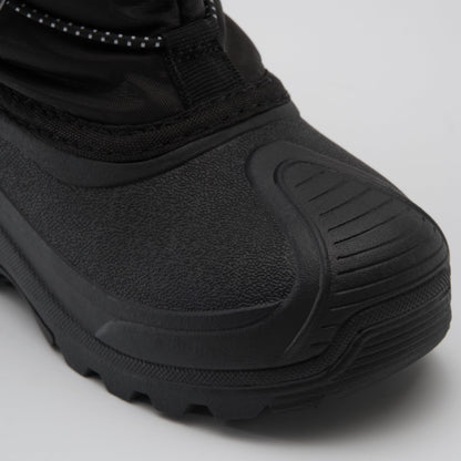 Black : Northpole Kids Winter Boots - Close-up Front View