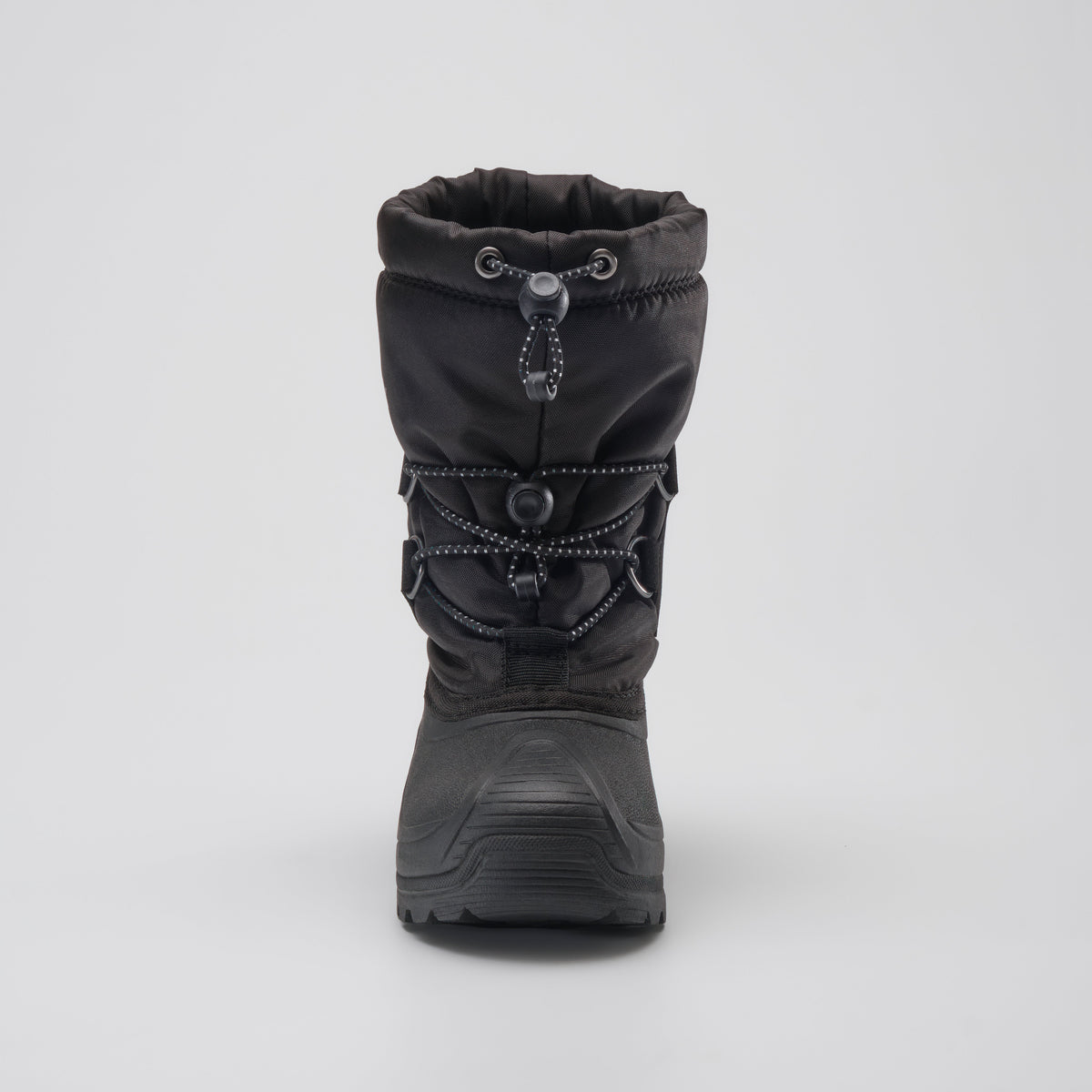 Black : Northpole Kids Winter Boots - Front View