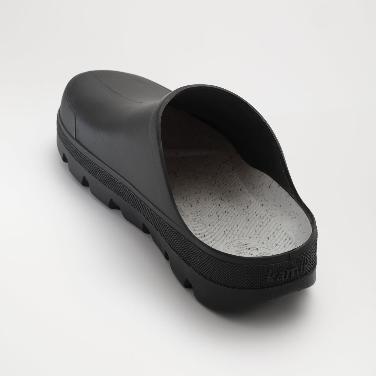 Black : Nova Unisex Waterproof Clogs - Back View