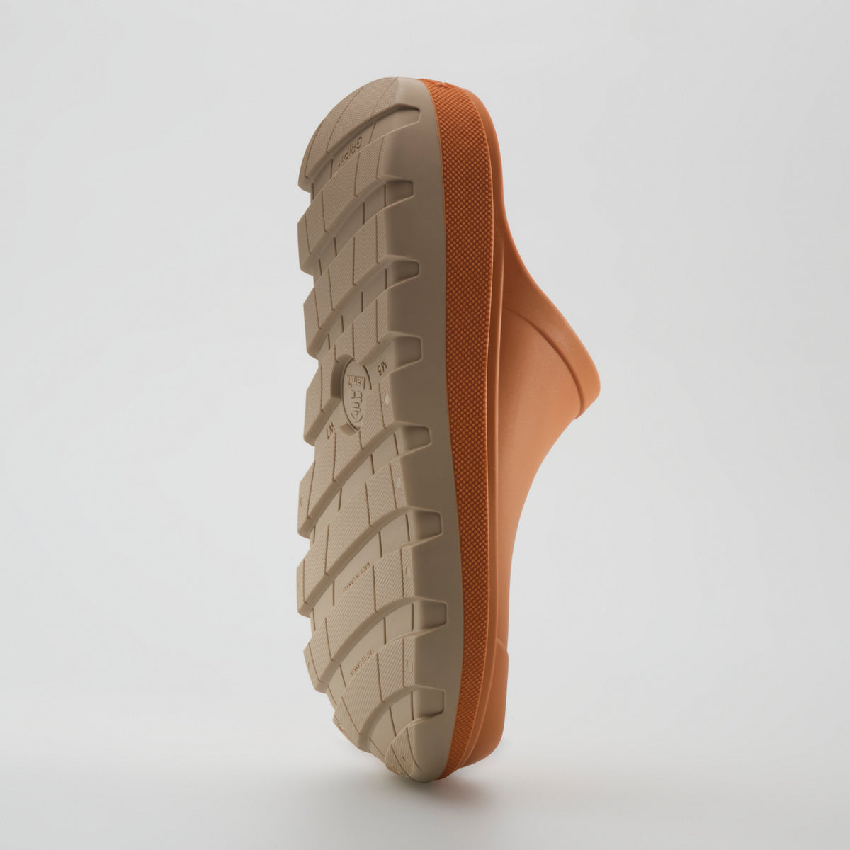 Orange-Fossil : Nova Unisex Comfort Clogs - Outsole View