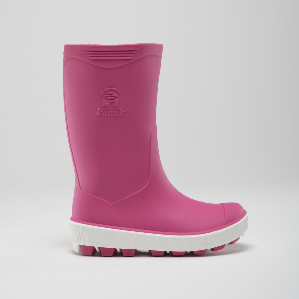 Magenta : Riptide Kids' Rain Boots - Side View
