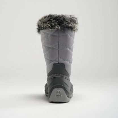 Charcoal : Snowangel Kids Winter Boots - Back View