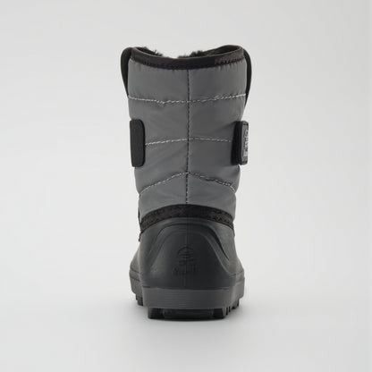 Silver : Snowbug 7 Kids Winter Boots - Back View
