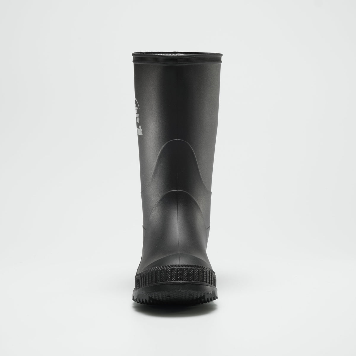 Black : Stomp Kids' Rain Boots - Front View