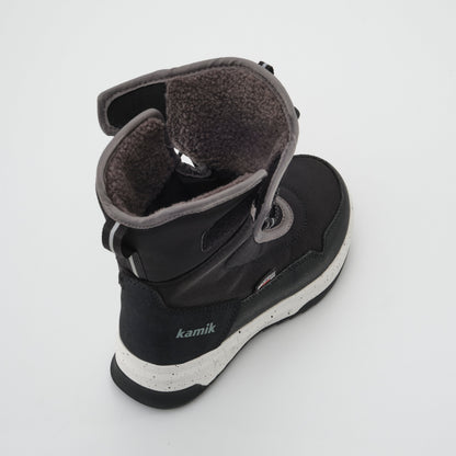 Black : Stormex EZ Kids Winter Boots - Three-Quarter Top View