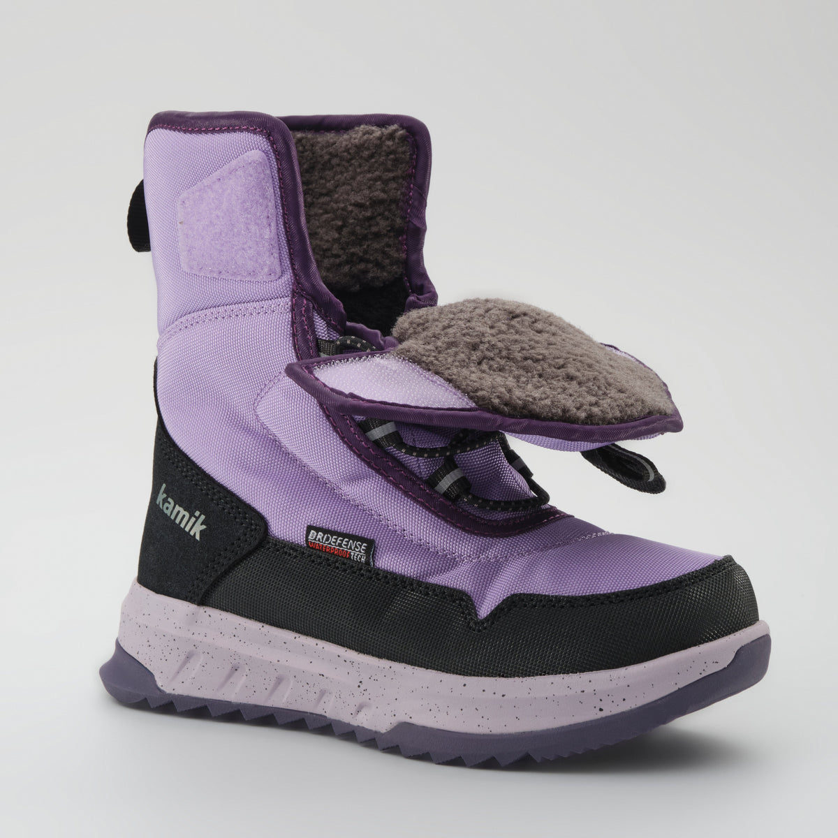 Lavender : Stormex EZ Kids Winter Boots - EZ-ON-OFF View