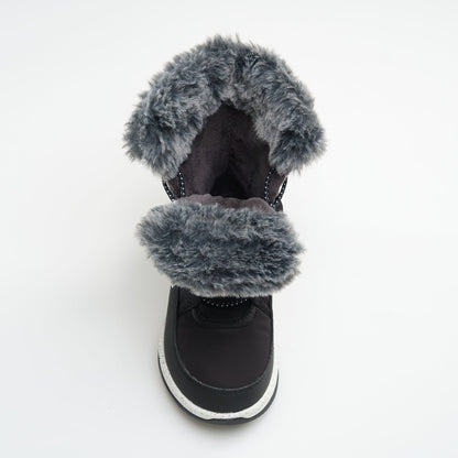 Black : Stormy F Kids Winter Boots - Top View