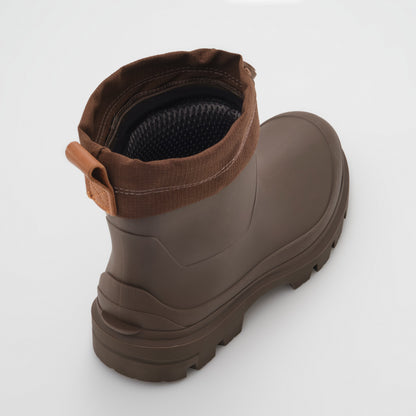 Brown : Tundra Mid Men's Winter Boots - Three-Quarter Back View