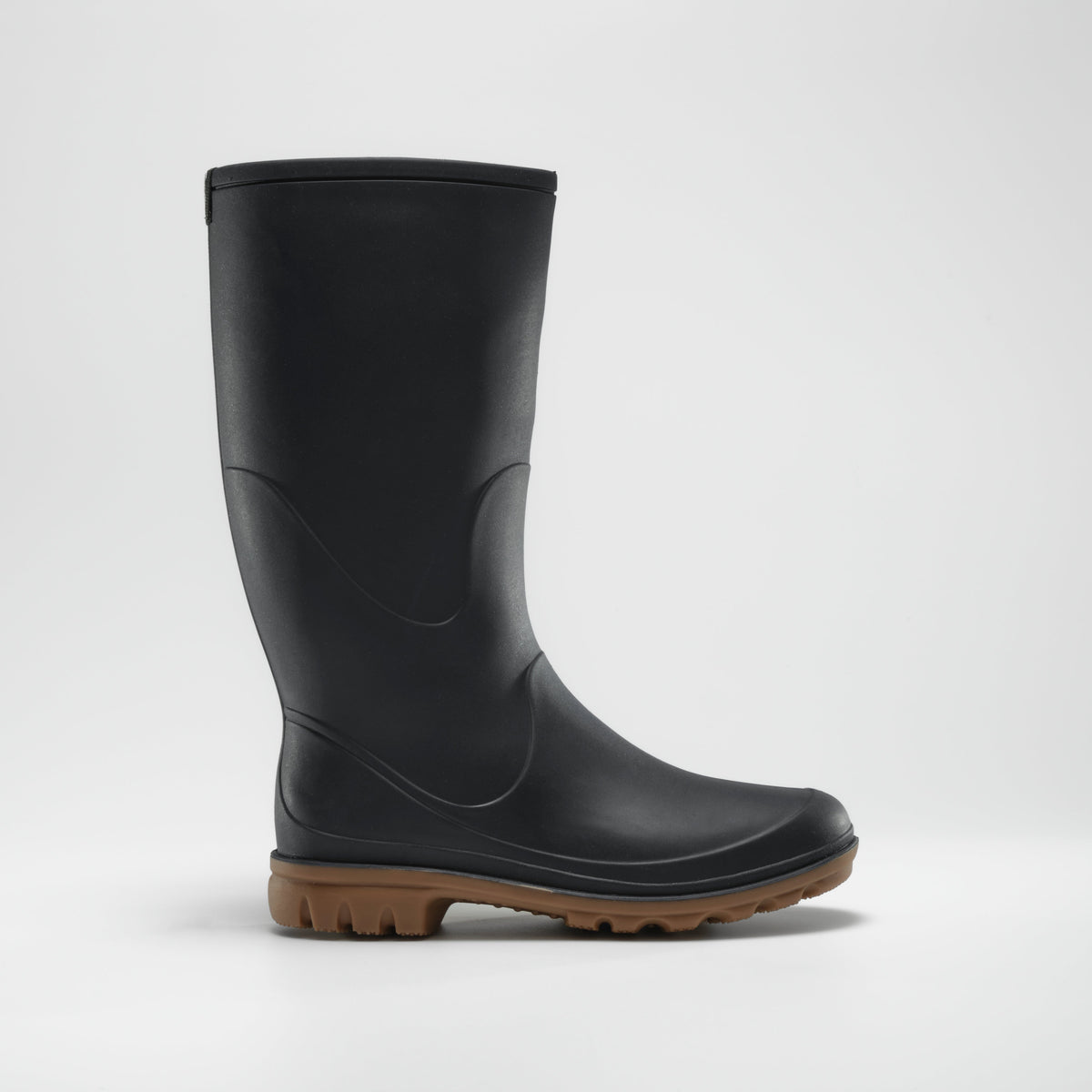 Navy : Miranda Women's Rain Boots - Side View